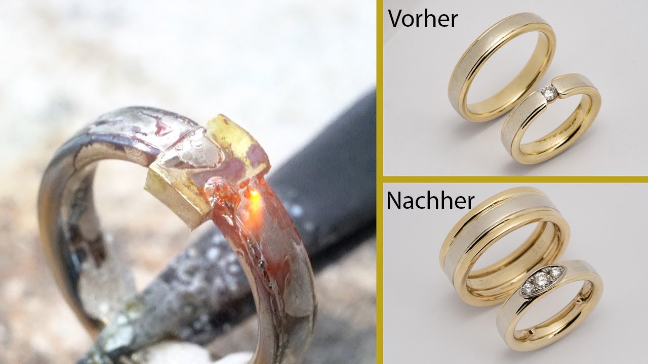 Trauring Umarbeitung: Von alt zu neu. Goldschmiedekunst in Aktion!