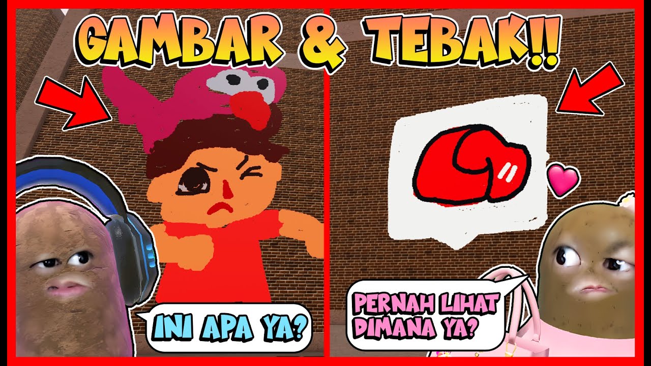 KETIKA ATUN & MOMON CHALLENGE MENGGAMBAR !! GAMBAR MOMON NGACO !! Feat @MOOMOO  ROBLOX