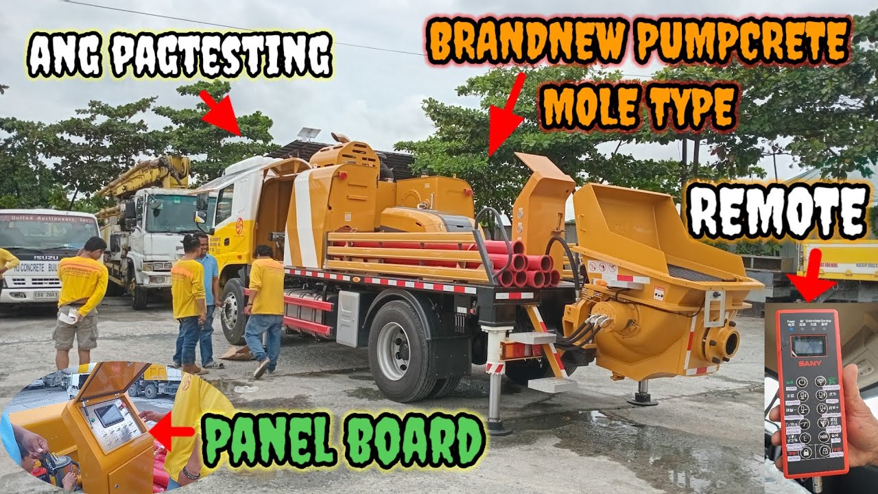 ang pagtesting ng bagong pumpcrete ( MOLE TYPE ) ANG LAKAS PALA NITO