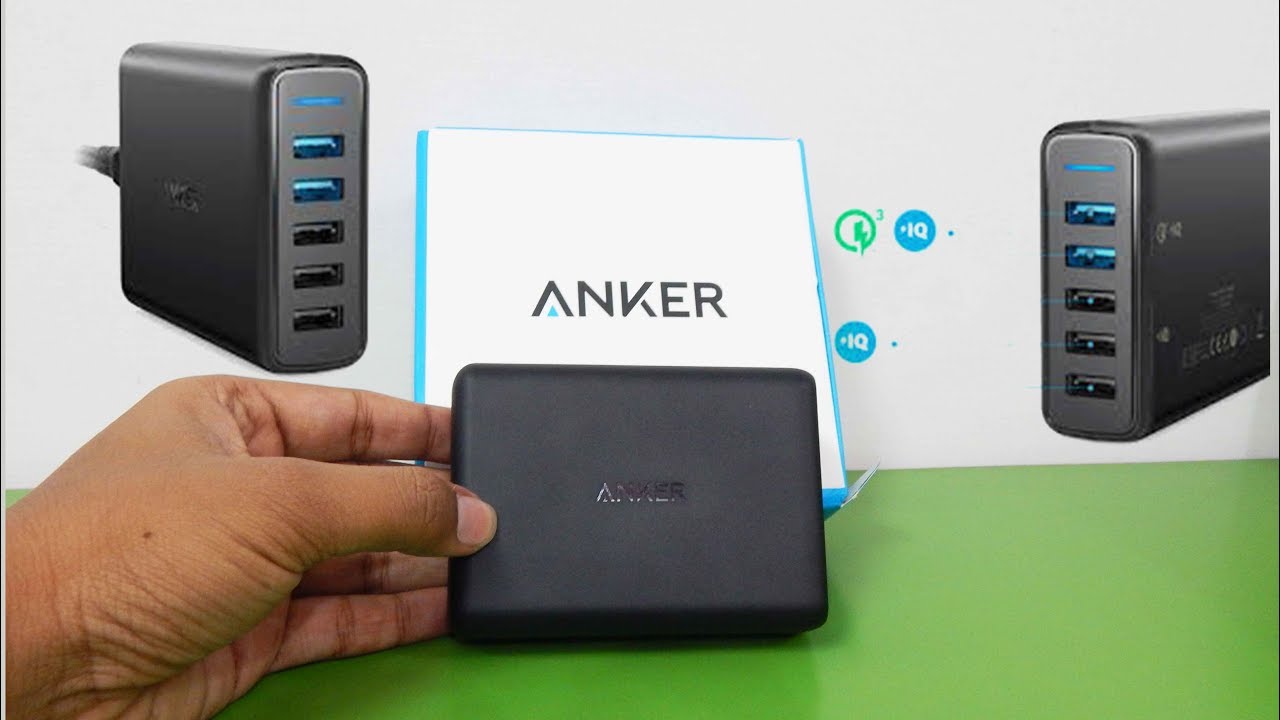 ANKER PowerPort Speed 5 Ports 63W Charger Unboxing & Test !.