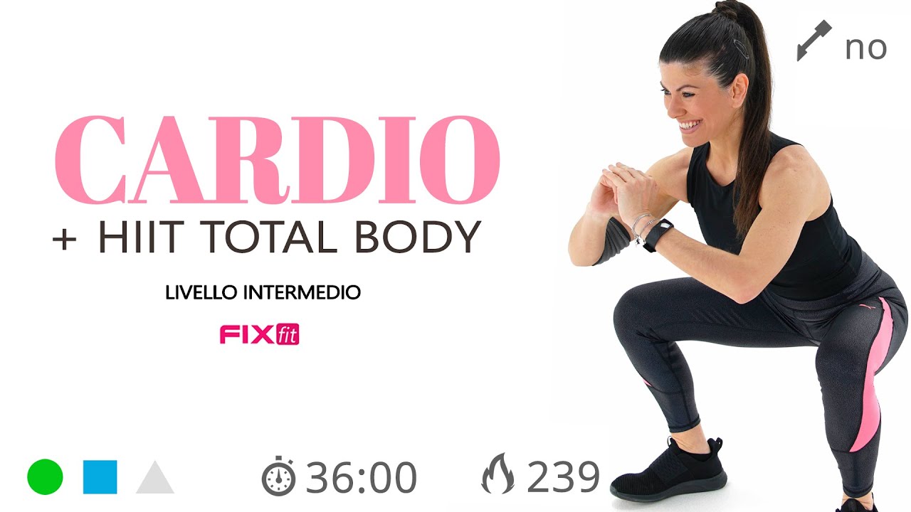 HIIT Total Body + Cardio! Esercizi Ad Alta Intensità Per Perdere Peso e Tonificare