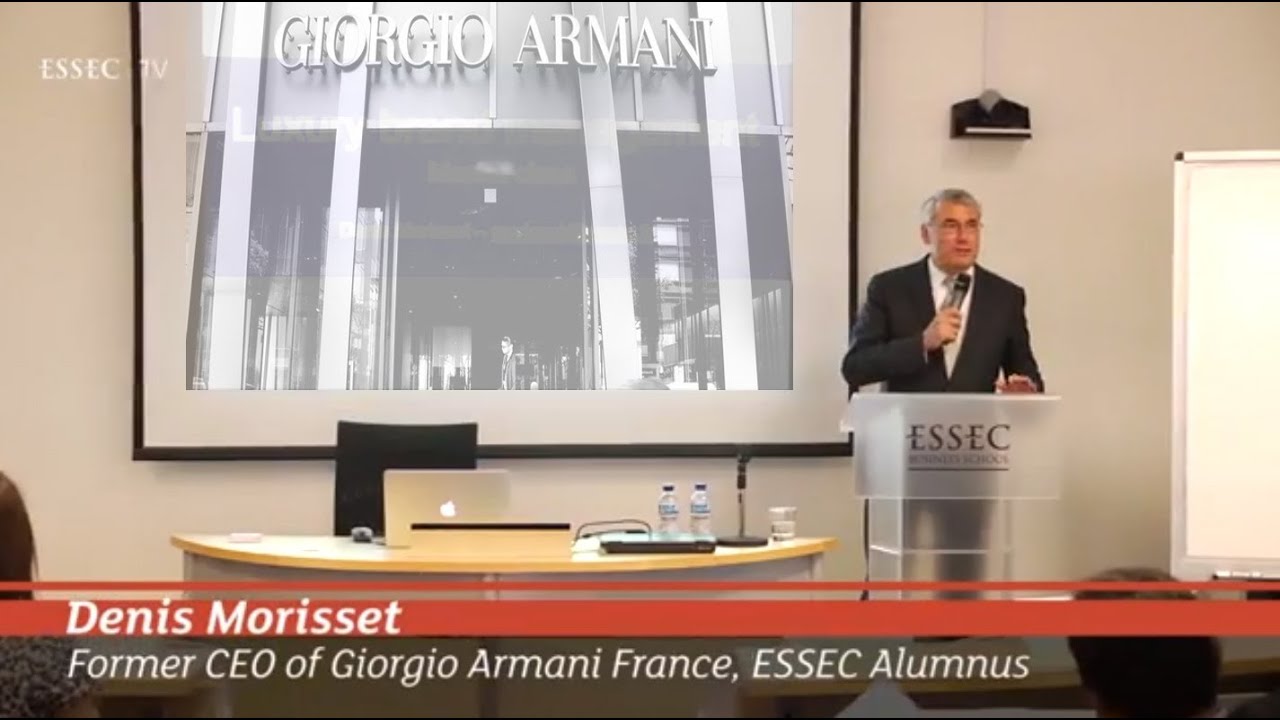 Master Class by former CEO of ARMANI Denis Morisset, ESSEC Alumnus