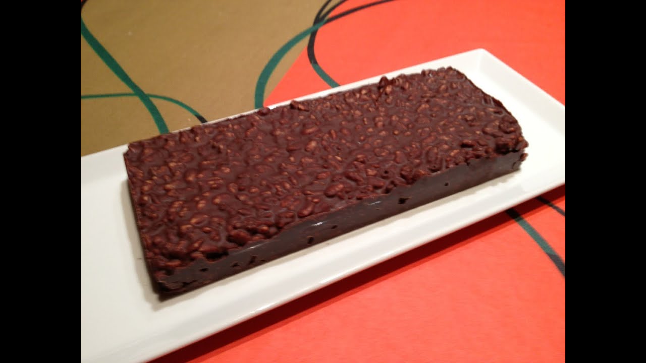 Turrón de Chocolate con Rice Krispies