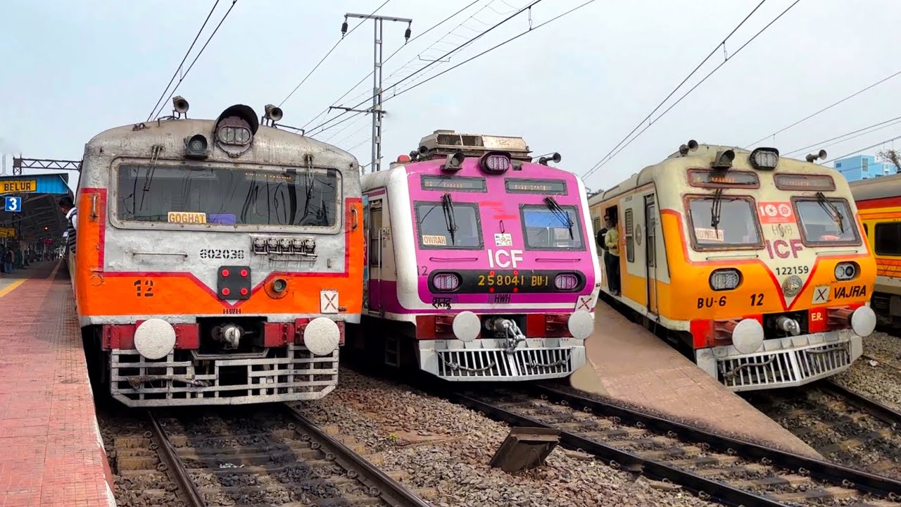 🔥Incredible Indian Trains Crossing Spotted at the perfect time! INDIAN RAILWAYS
