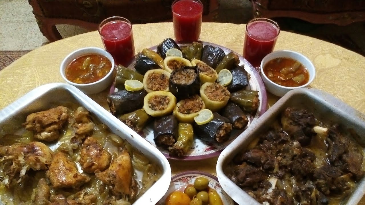 طريقة المحشي وفراخ ولحم بالبصل في الفرن😋
