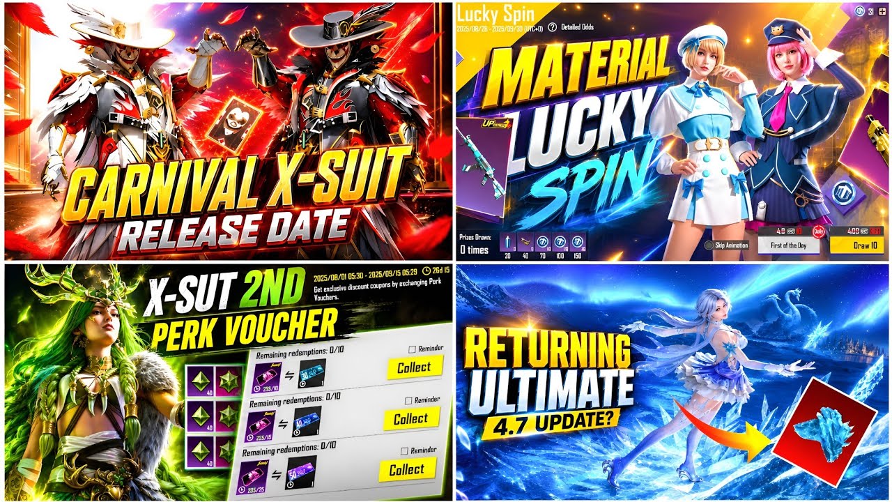 NEXT CARNIVAL X-SUT LEAKS | MATERIAL LUCKY SPIN HERE | X-SUT VOUCHER EVENT | RETURNING ULTIMATE 4.6 
