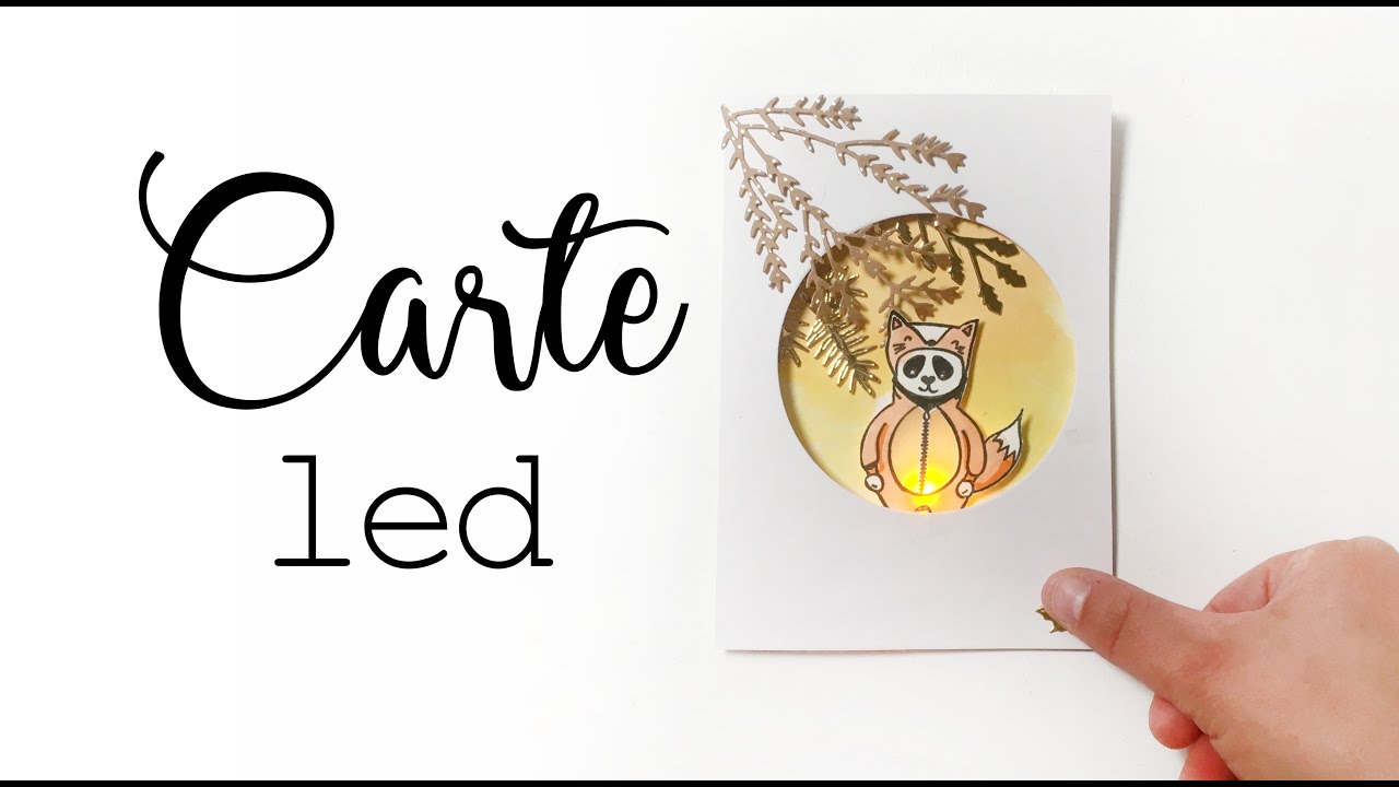 SCRAPBOOKING Comment faire une carte qui s'illumine avec Led. (Tuto: circuit électrique / Led Card )