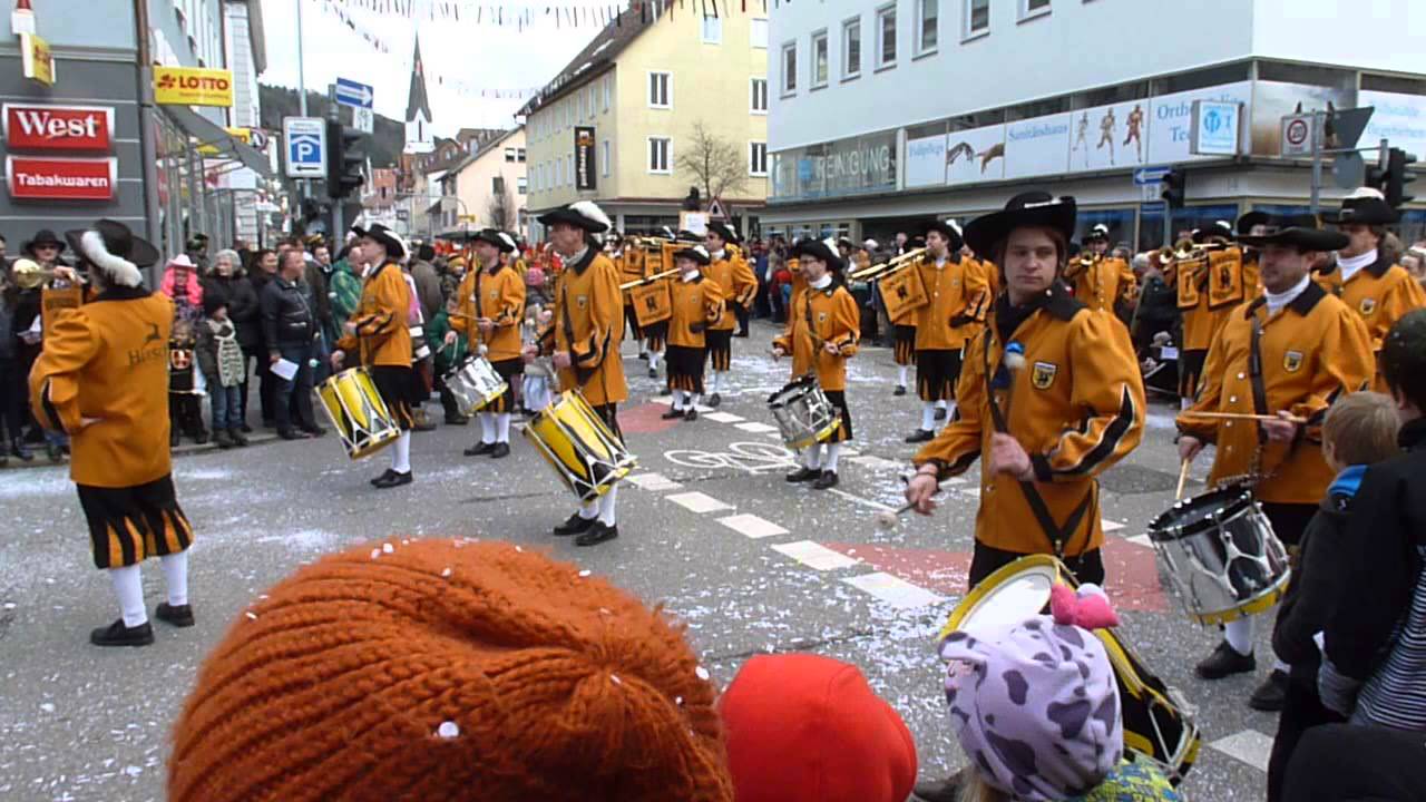 Fanfarenzug Wurmlingen im Fasnetumzug in Tuttlingen 1.3.2014