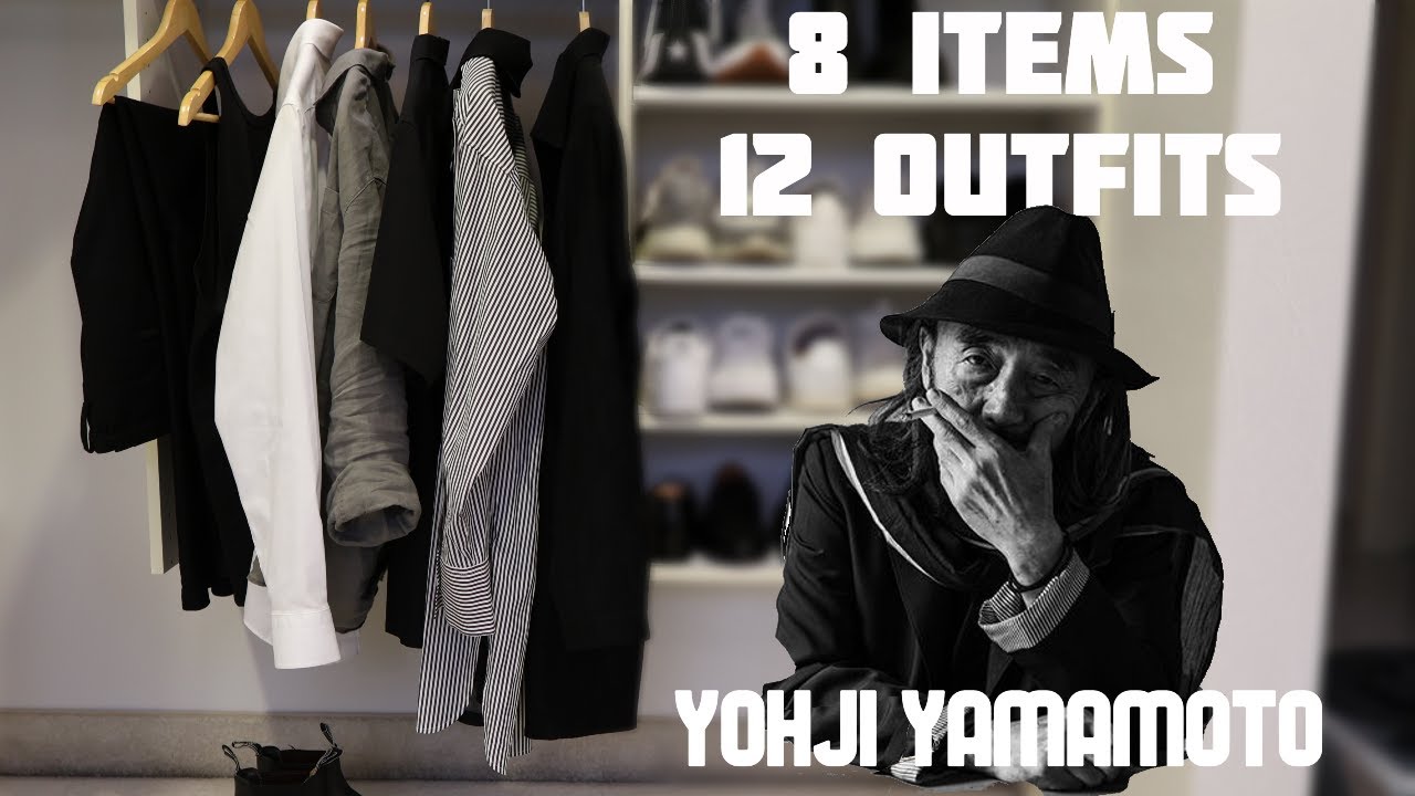 8 ITEMS 12 OUTFITS! Yohji Yamamoto Capsule Wardrobe