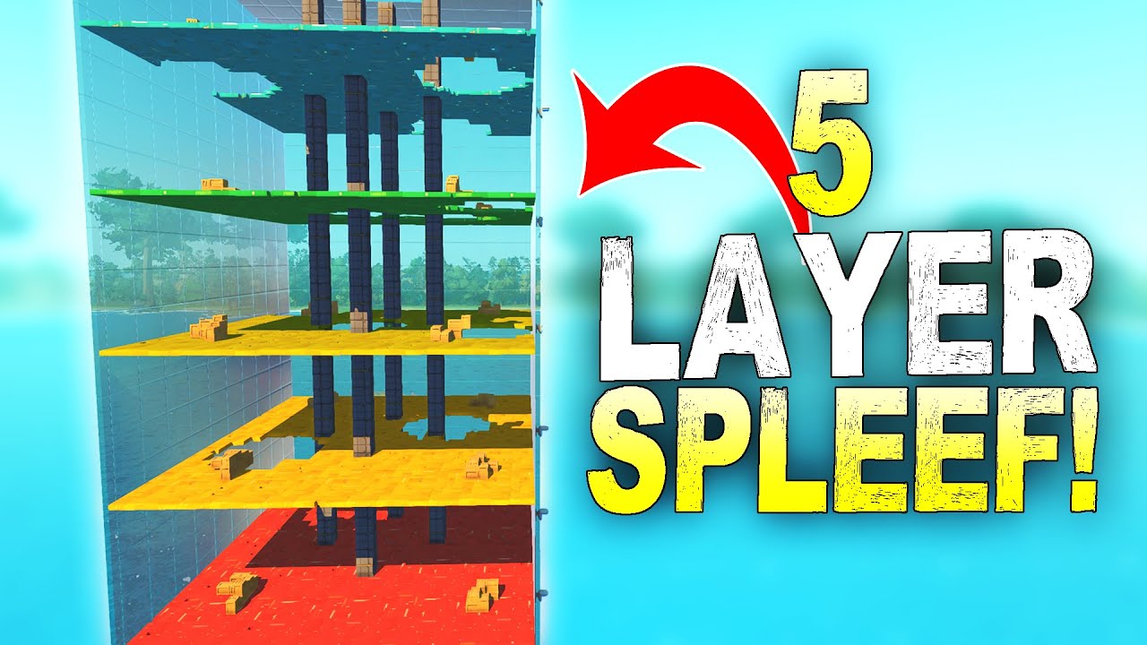 This Spleef Arena has 5 Levels!