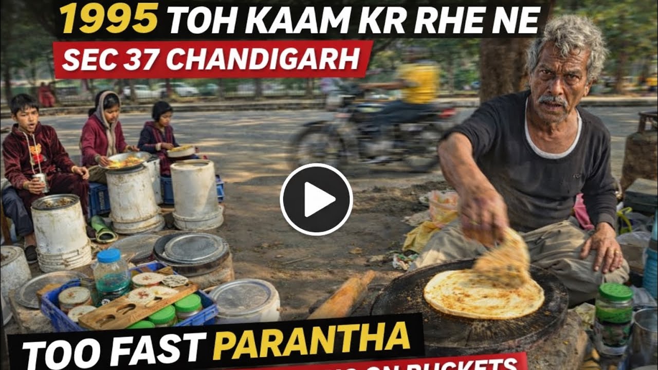 Bucket Pe Parantha & Bullet Speed Cooking 😱 | Oldest Parantha Wala | Street Food Legend