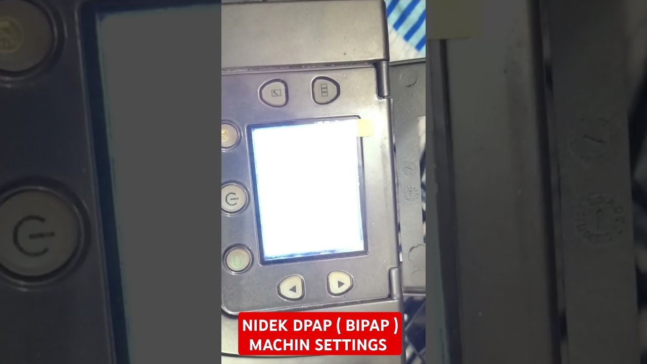 Nidek Dpap settings unlock | nidek bipap Machine pressure settings  #bipapsettings #bipapmachine