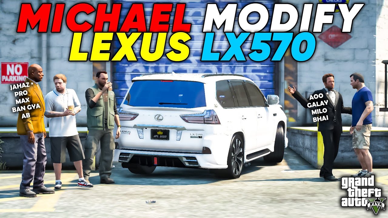 MICHAEL GAVE SURPRISE TO PAJAMI | LEXUS LX570 MODIFIED I | GTA 5 | Real Life Mods #627 | URDU |
