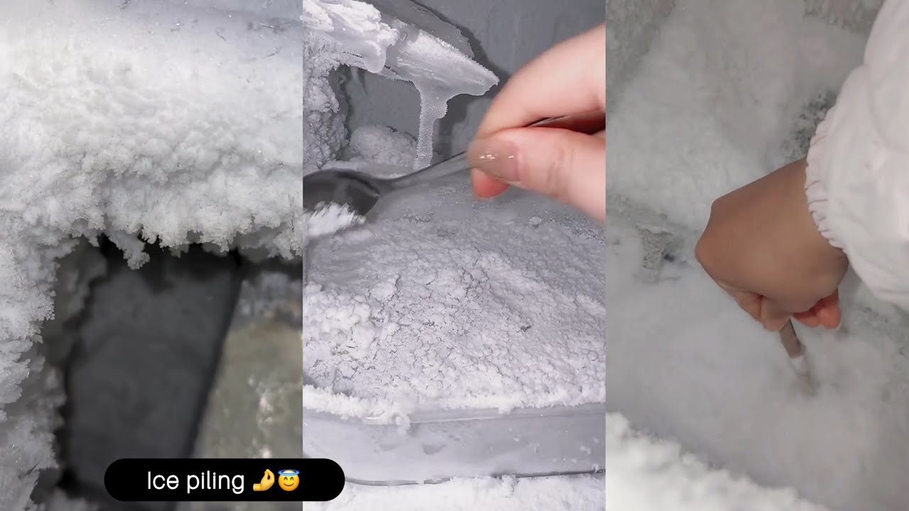 Frozen Freezer 😌 Extreme Freezer Frost Removal | So Satisfying ❄️ Deep Freezer Defrost 💟🤌 ASMR❤️