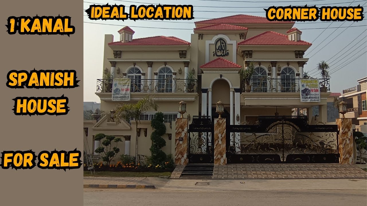 1 Kanal Spanish House For Sale in Al Rehman Garden phase 2 Lahore