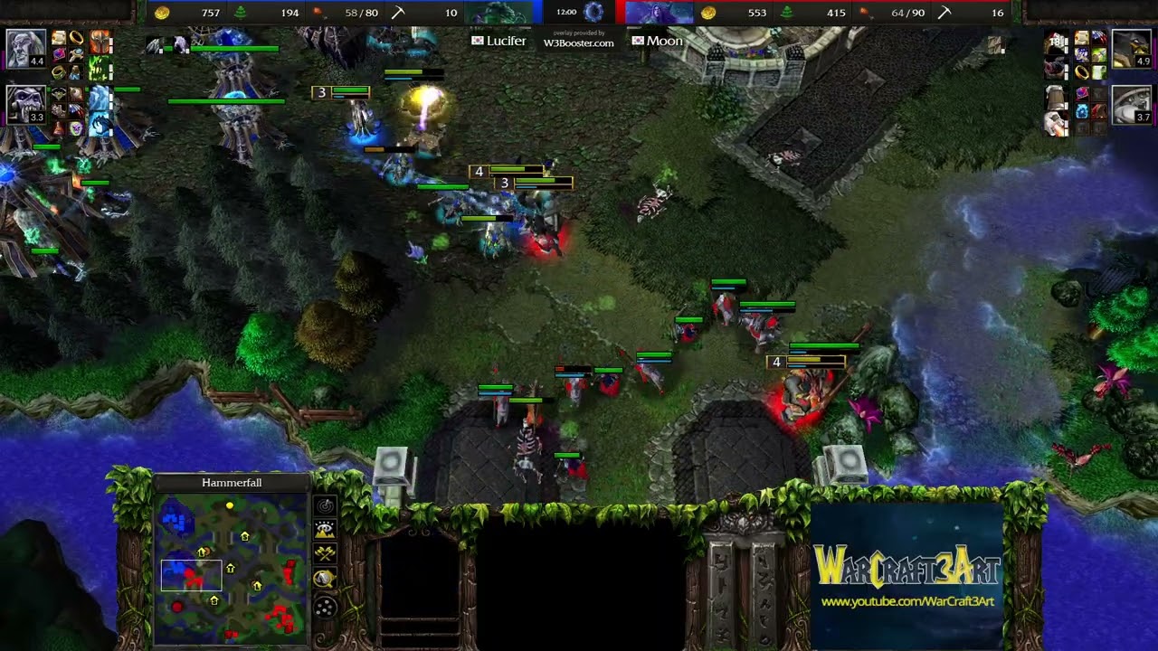 Moon(NE) vs Lucifer(UD) - Warcraft 3 Classic - RN8833