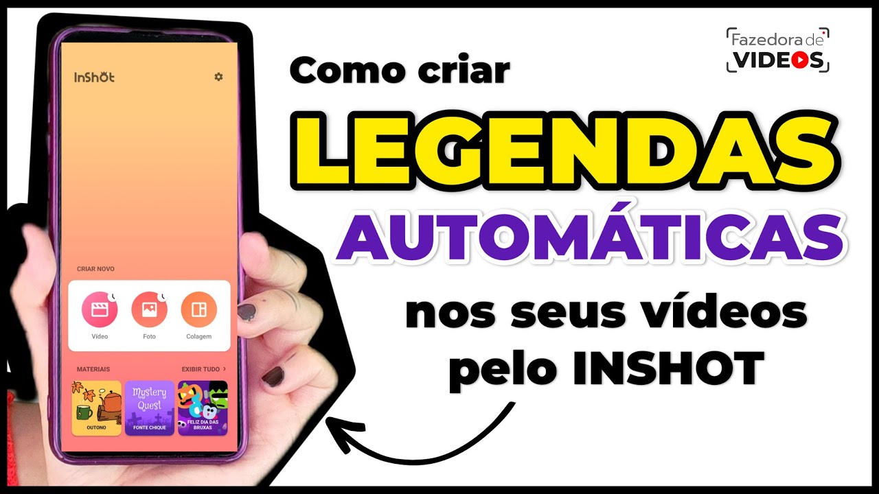 Como legendar v&iacute;deos pelo Inshot em poucos segundos