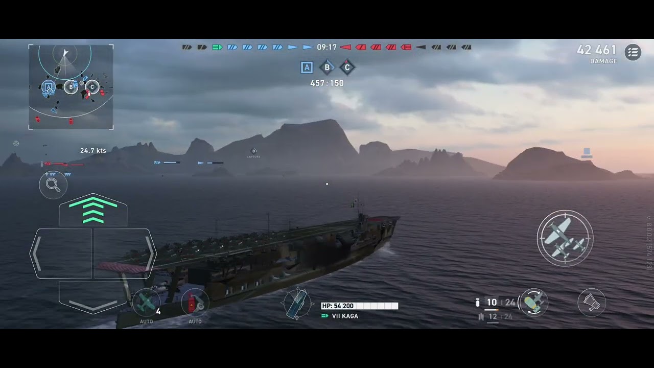 KAGA INSANE 104K DAMAGE!!! - World of Warships Legends Mobile (No Commentary)