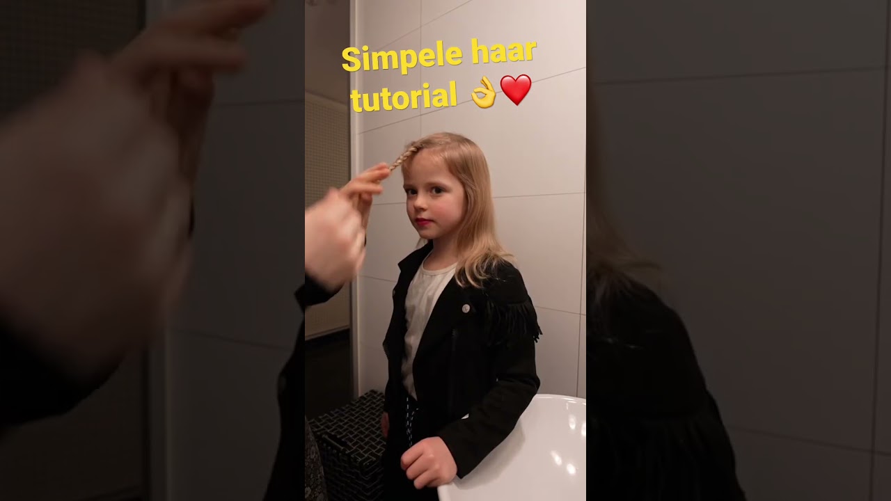 Simpele haar tutorial die snel te maken is. 👍 ( zelfs voor mij 🫣)  #2713 #shorts