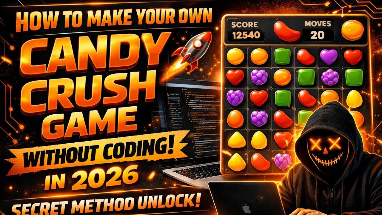 HOW TO MAKE YOUR OWN CANDY CRUSH GAME WITHOUT CODING 2026 🔥 | MJ TECH