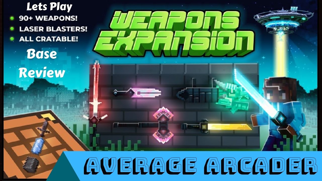Lets Play Minecraft Weapons Expansion Sci Fi/Base Review