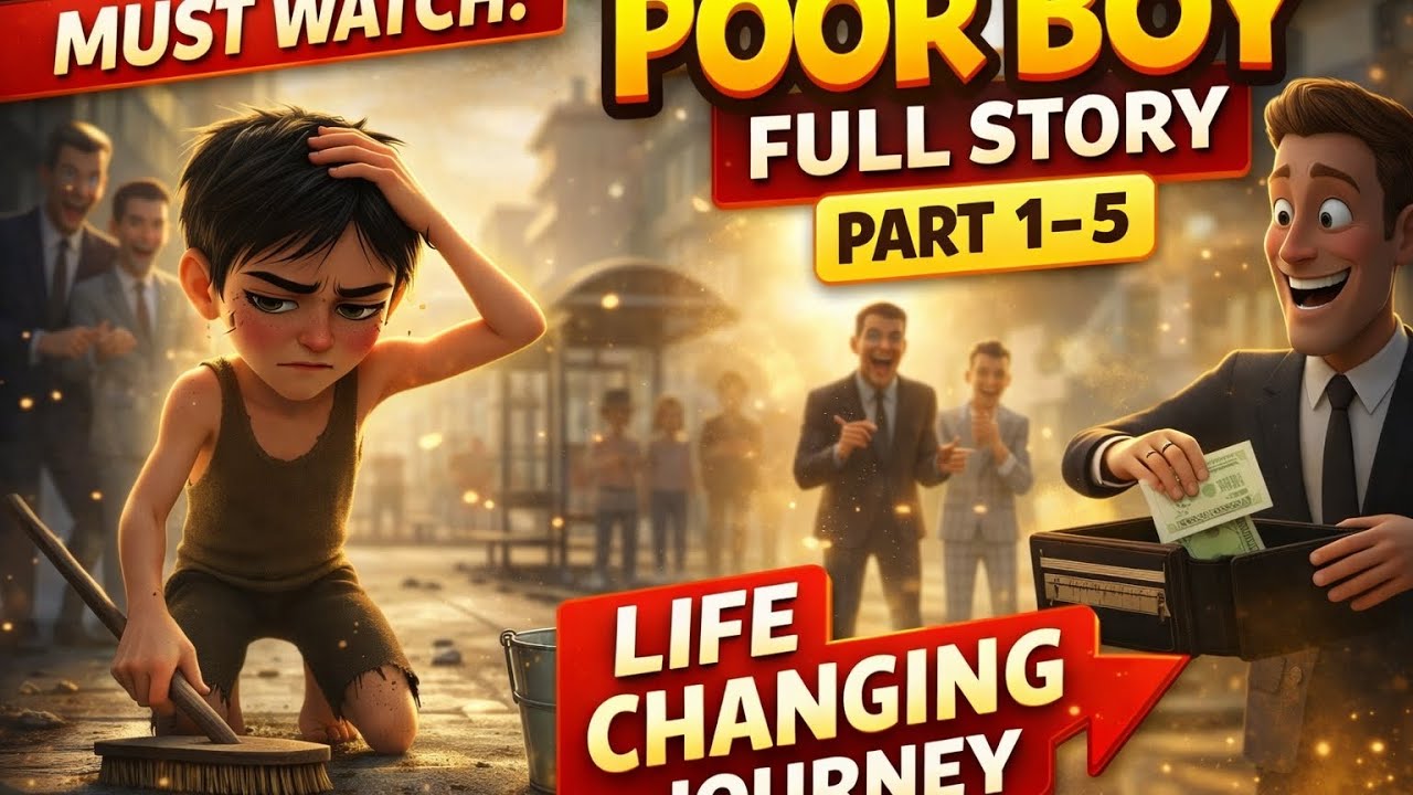 Poor Boy Full Story | Part 1 to Part 5 | Emotional & Life Changing Animation Movie