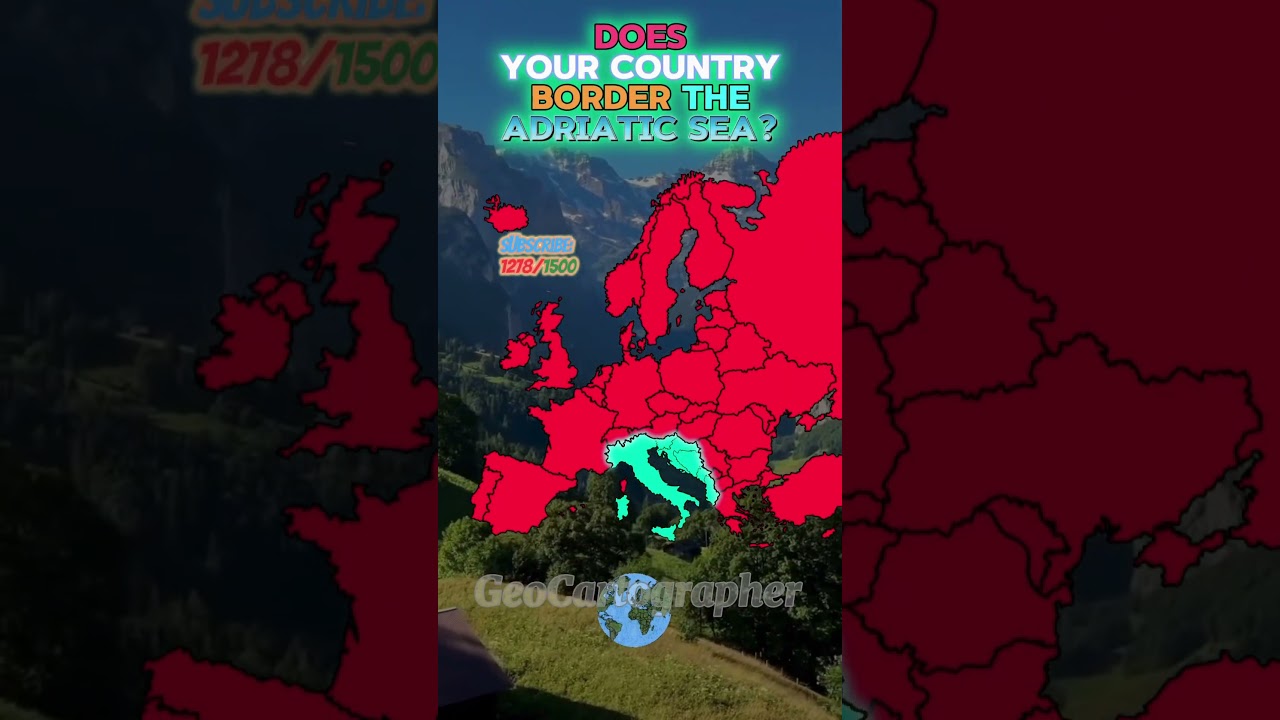 Countries That Border The Adriatic Sea #map #geography #europe #adriatic #learn #countries #coast