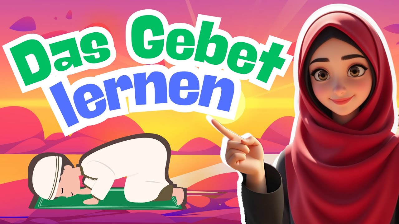 Lernen Sie das Gebet (Salah) für Kinder und Anfänger im Islam | Salah im Islam (Phonetisch-Deutsch)
