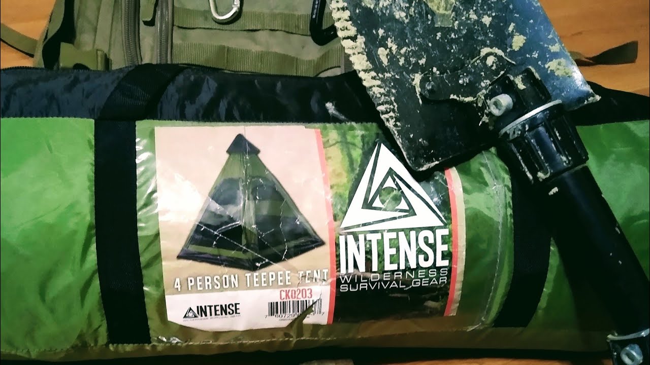 INTENSE Wilderness Survival Gear Teepee Tent
