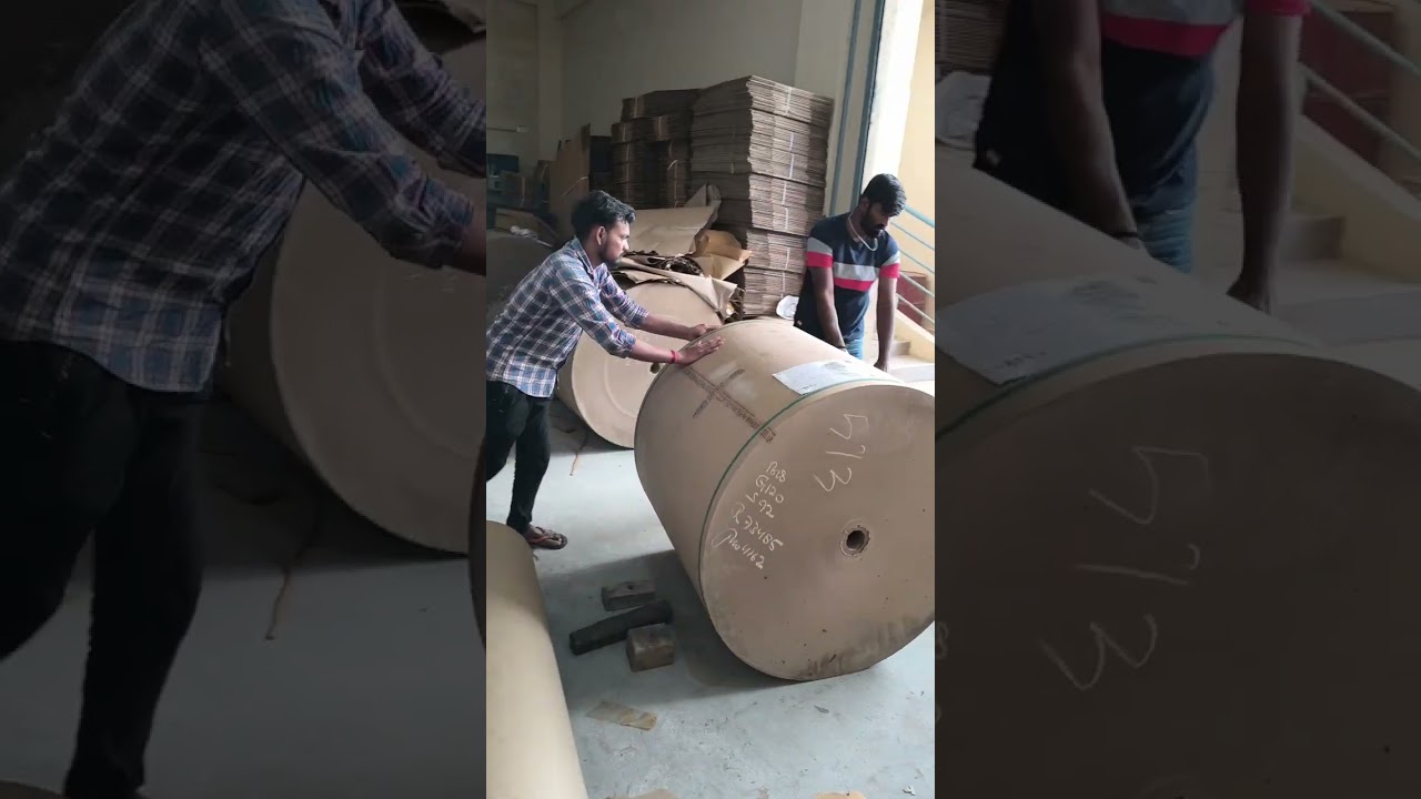 Unloading of 10 Ton Raw Material #corrugatedboxes #corrugatedpackaging #boxmanufacturer #business