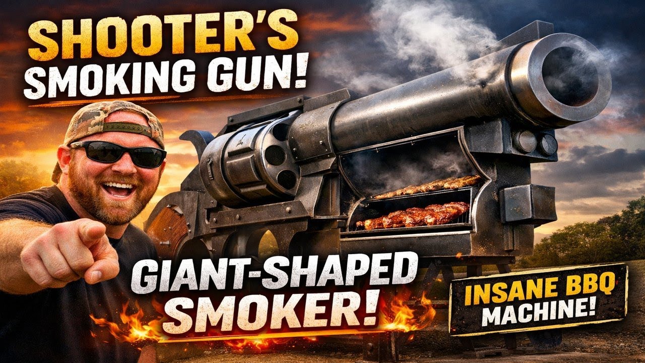 Shooter’s Smoking Gun 🔥 The World’s Most Insane Gun-Shaped BBQ Smoker 
