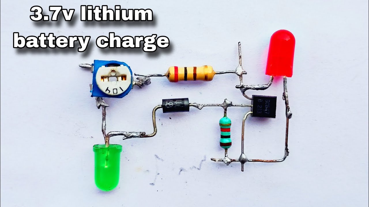 3.7V Lithium Battery Charger DIY – Red and Green LED Indicator Tutorial