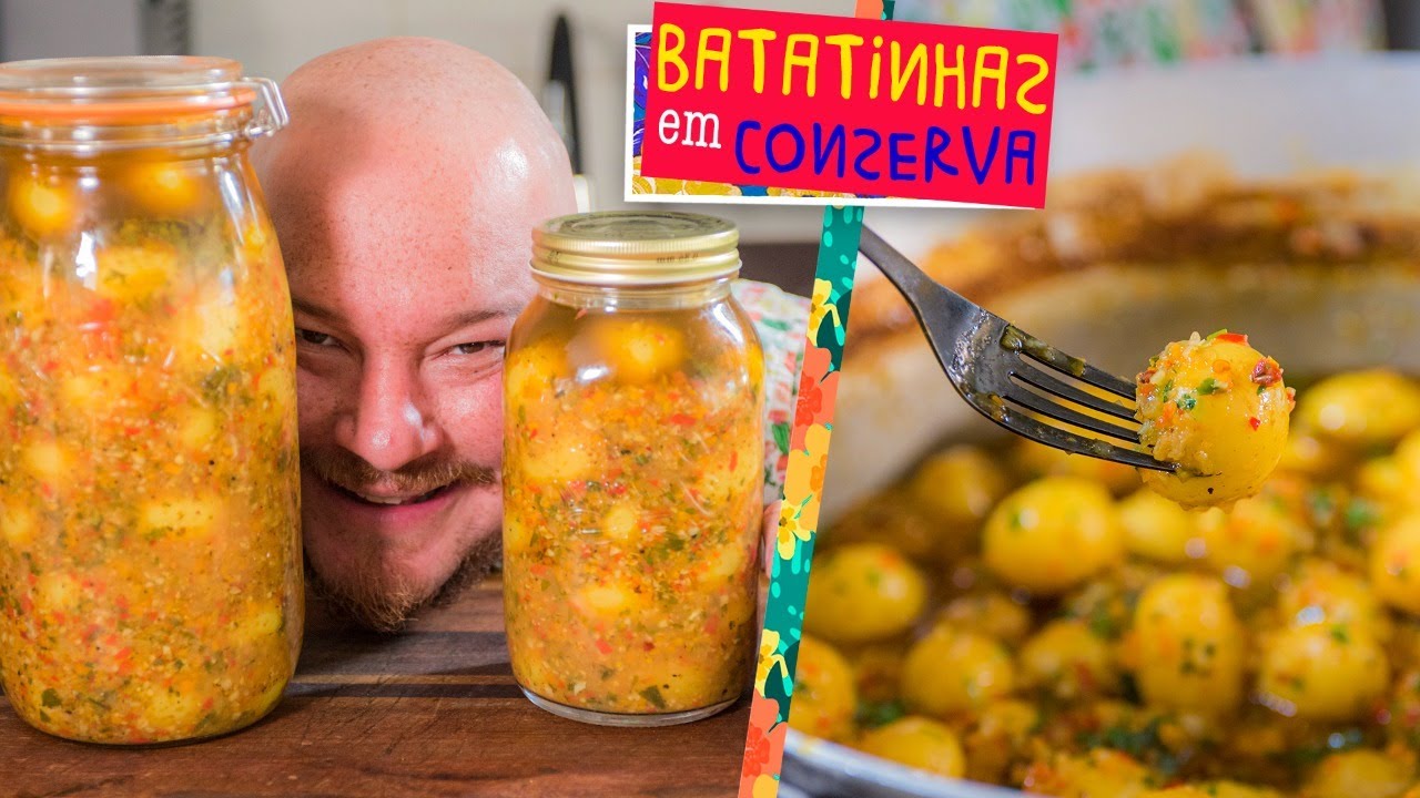Batatas em Conserva - Receita de batatinhas de casamento / &Eacute;gua Doido
