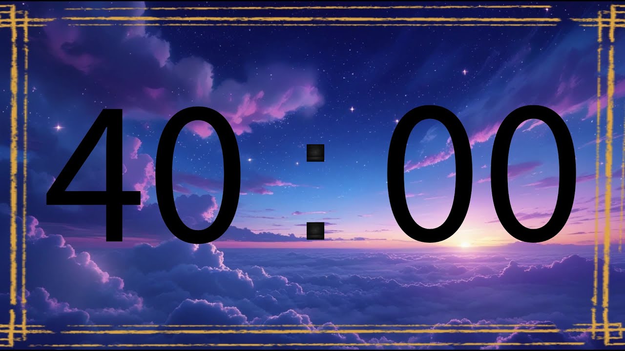 40 minutes countdown timer