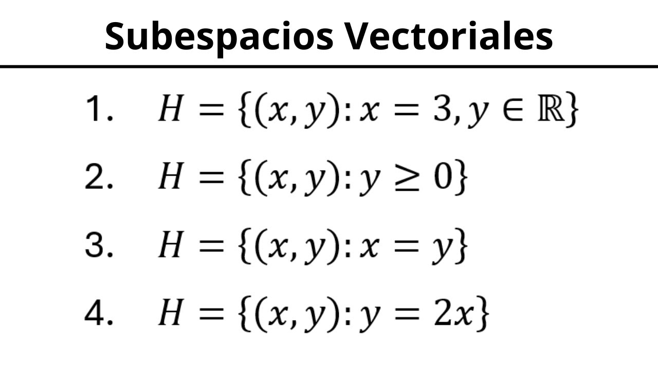 📐 Subespacios Vectoriales | Ejercicios Resueltos | Solucionario Álgebra Lineal (Grossman)