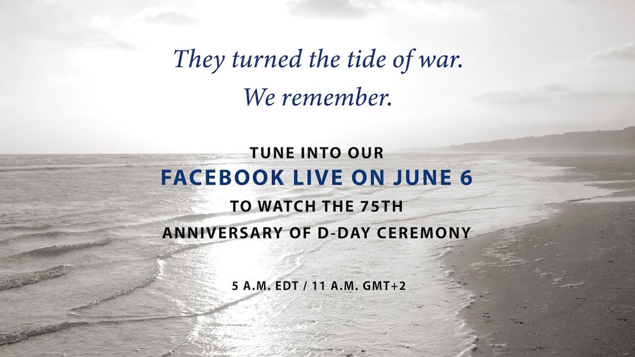 75th Anniversary of D-Day ceremony at Normandy American Cemetery