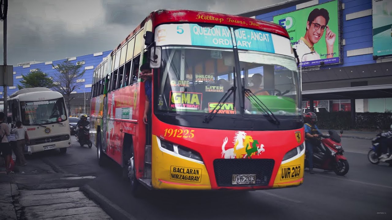 Philippines, ordinary fare bus ride from SM San Jose Del Monte to SM City Fairview