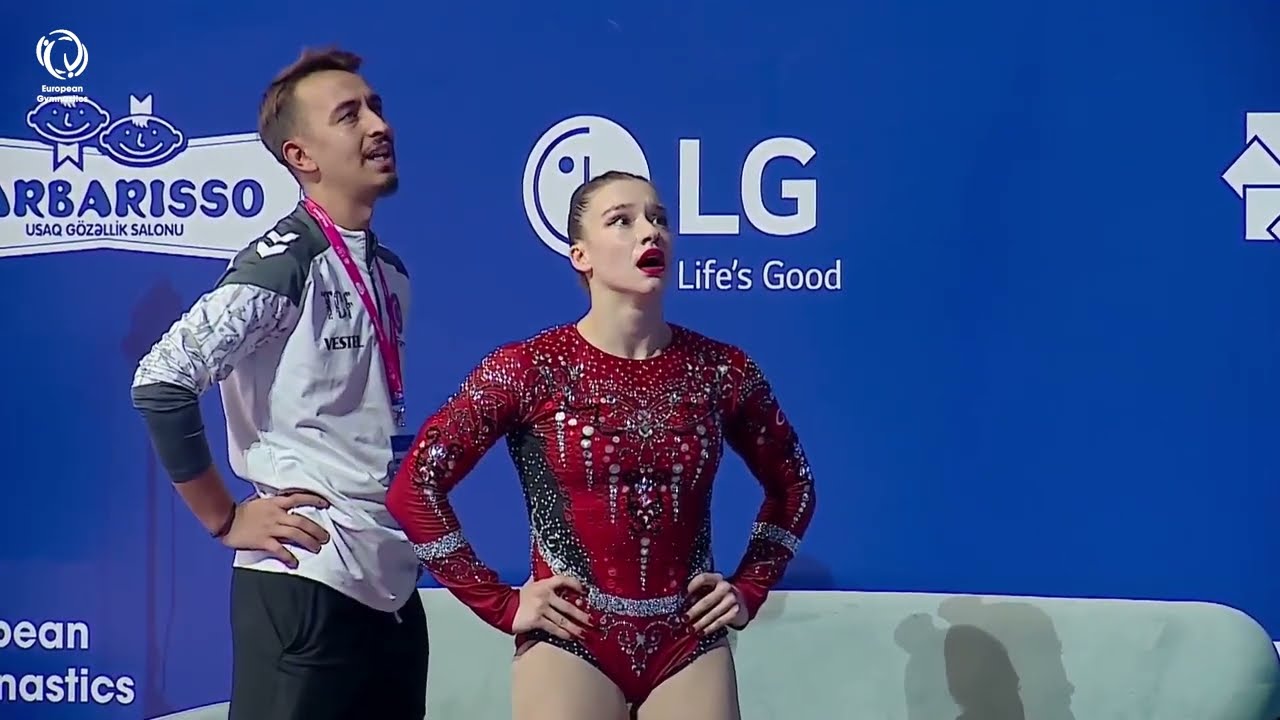Ayse Begum Onbasi (TUR) - 2025 Aerobics European silver medallist, Individual Women