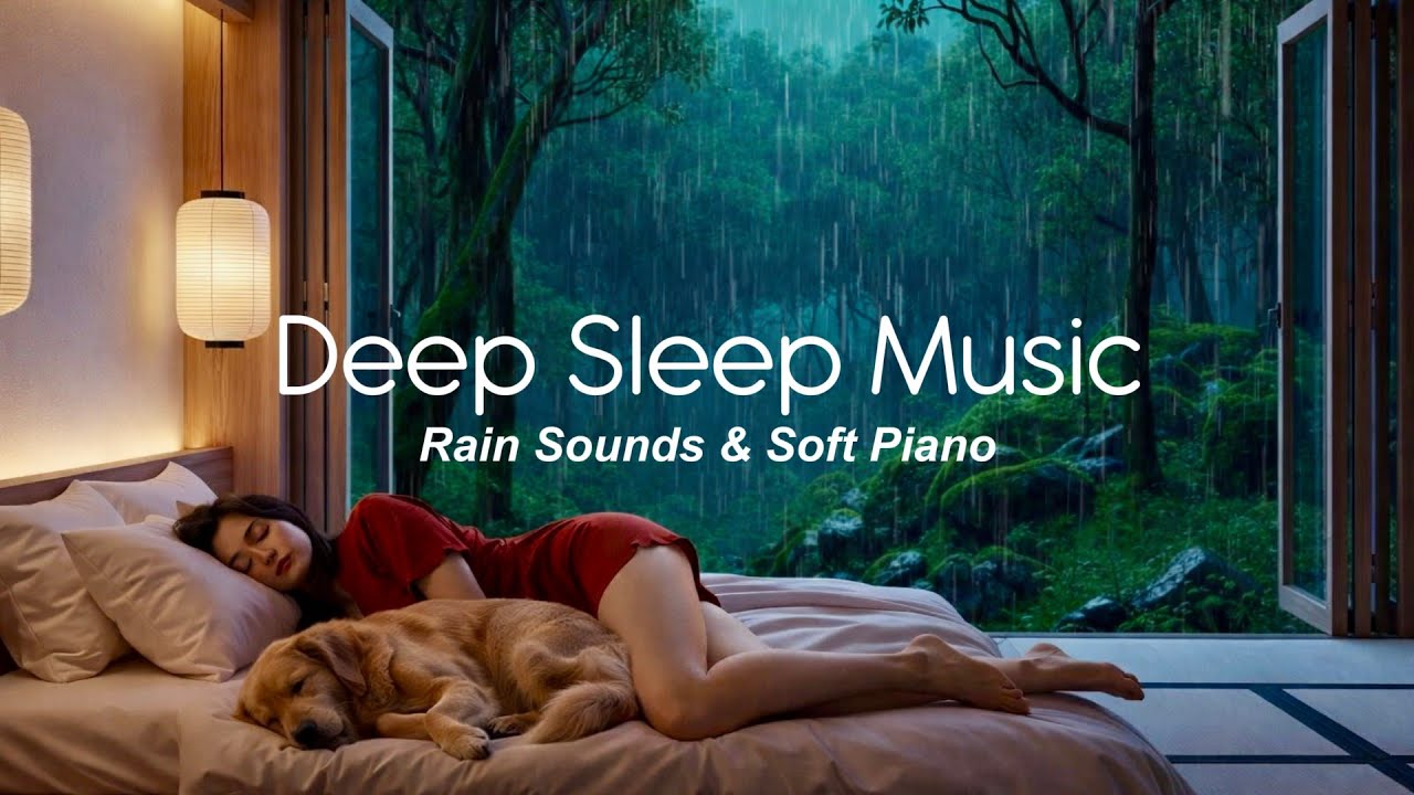 8 Hours of Healing Sleep Music for Insomnia & Stress Relief | Relaxing Piano & ASMR Rian 🌧️😴