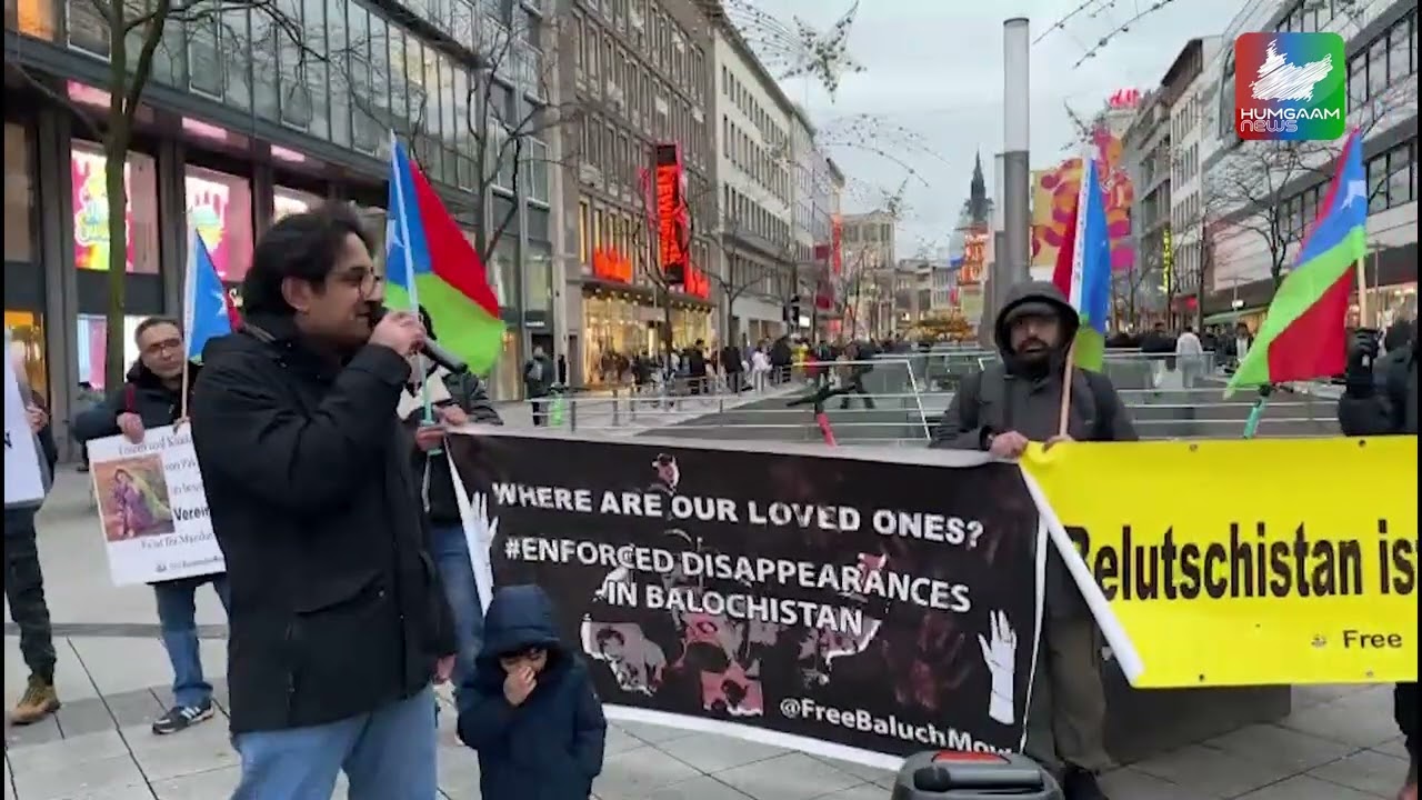 FBM demonstration in Germany on the occasion of International Human Rights Day.