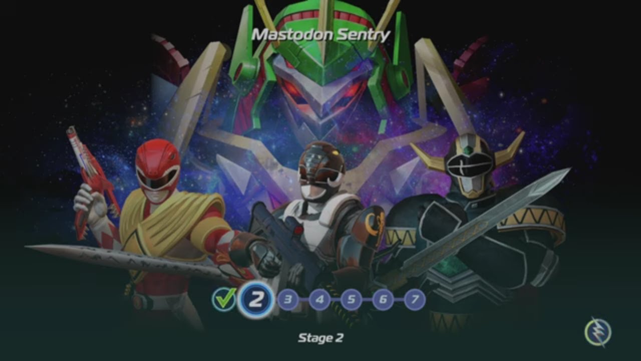 Power Rangers Battle For The Grid Mastodon sentry, Jason, Magna Defender In Arcade mode