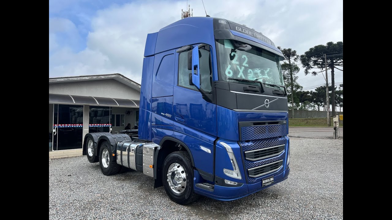 Volvo Fh 460 6x2 Cab. Globetrotter Azul ano 2022 Pacote Ec
