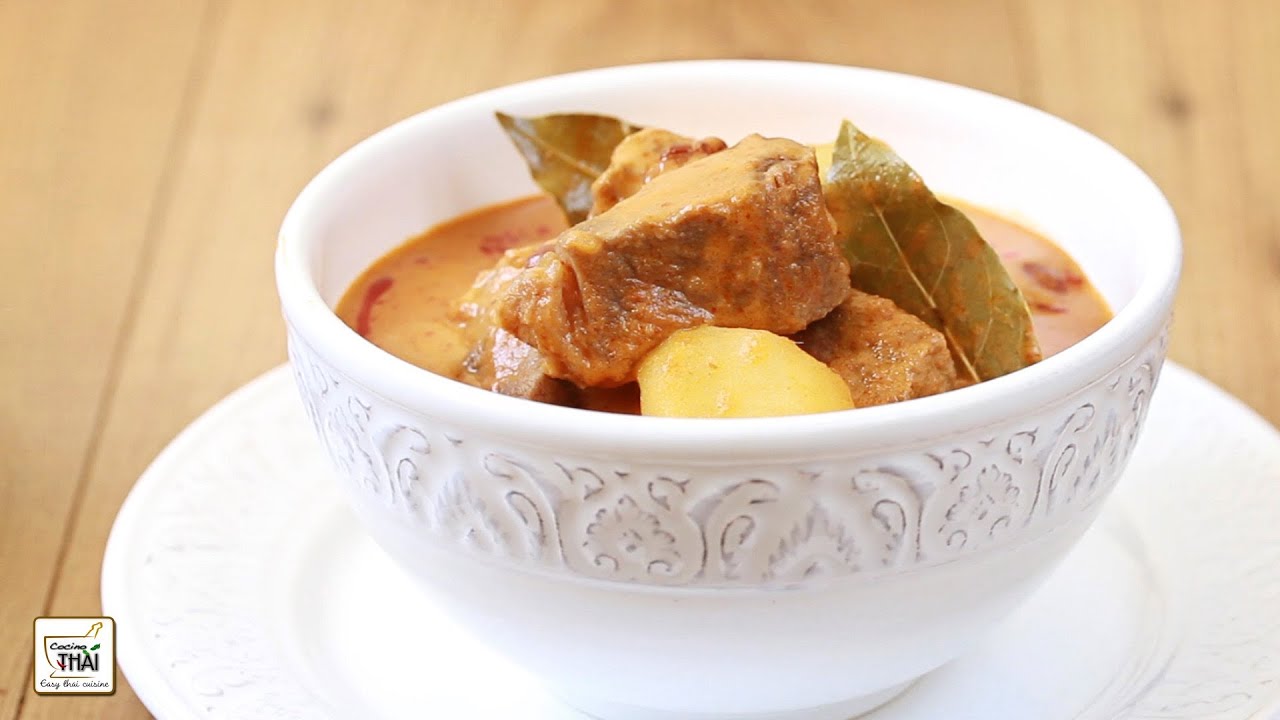 Curry Tailandés - Curry Massaman de ternera: Cocina tailandesa (มัสมั่นเนื้อ)