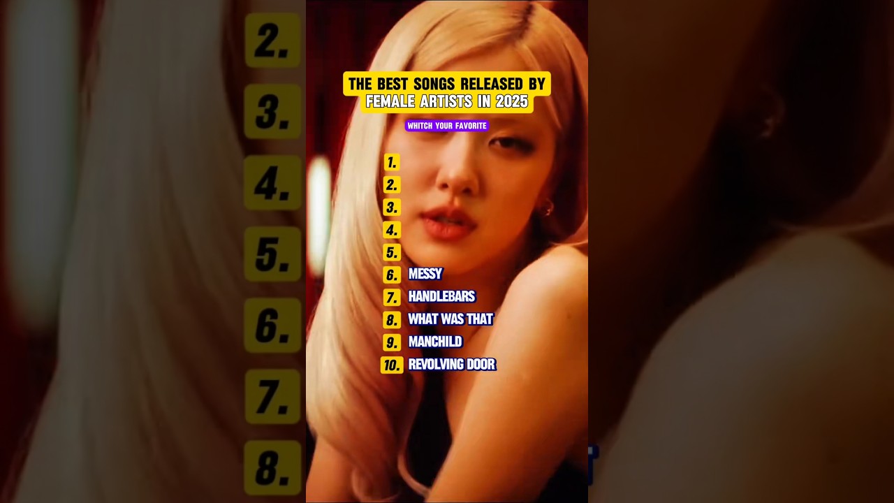 The best songs released by female artists in 2025 #chappellroan #lisa