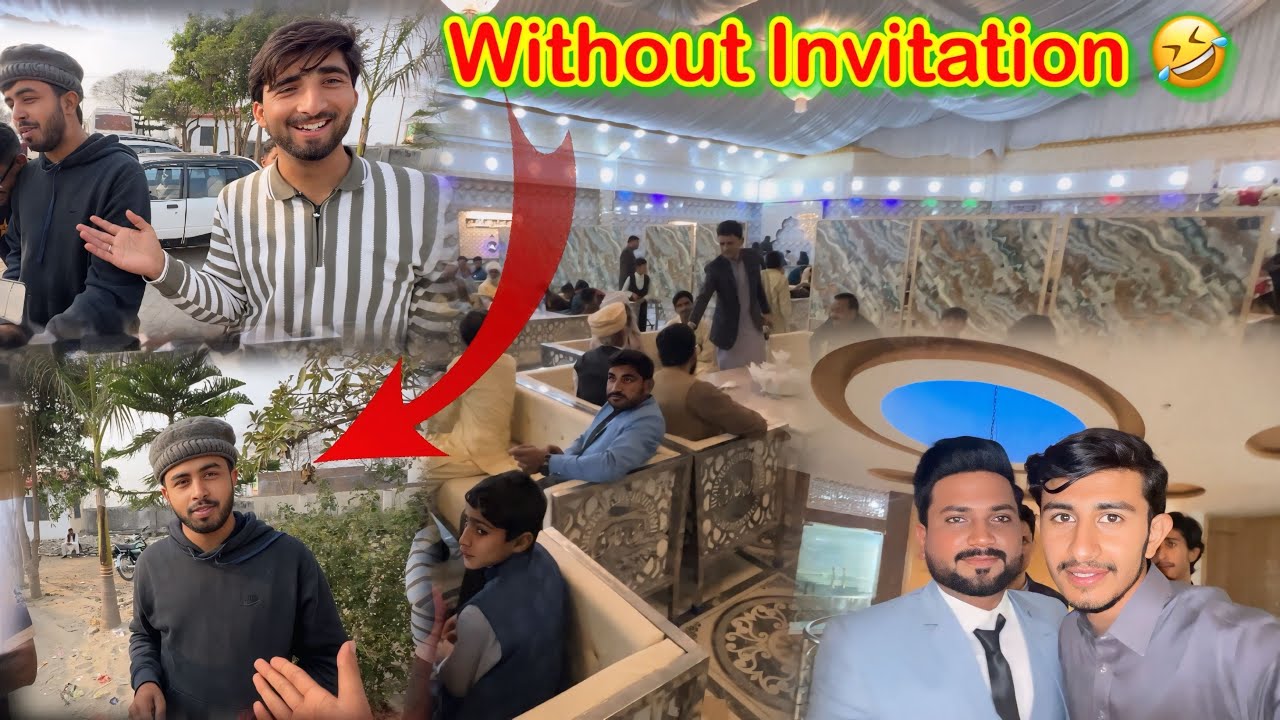 Dawat e Walima🥰Without Invitation Sab Dost Aa Gaya🤣/koki pendu/Zohaib pendu/Hamza sidhu 