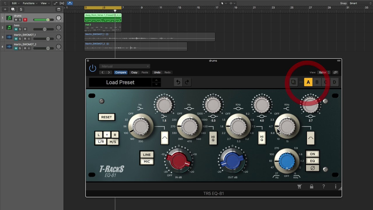 Обзор плагинов T-Racks 5: EQ-81 (Neve 1081)