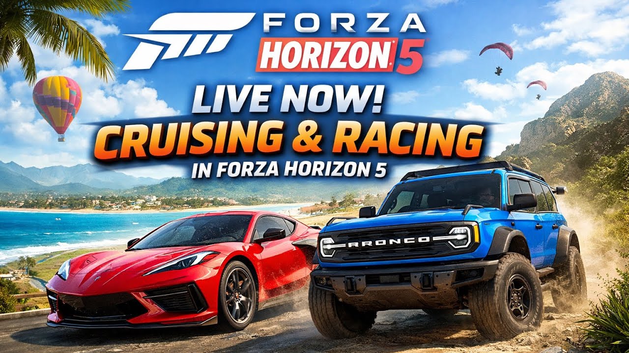 Live Now – Cruising & Racing in Forza Horizon 5! 🚗🔥 | Chill Gameplay