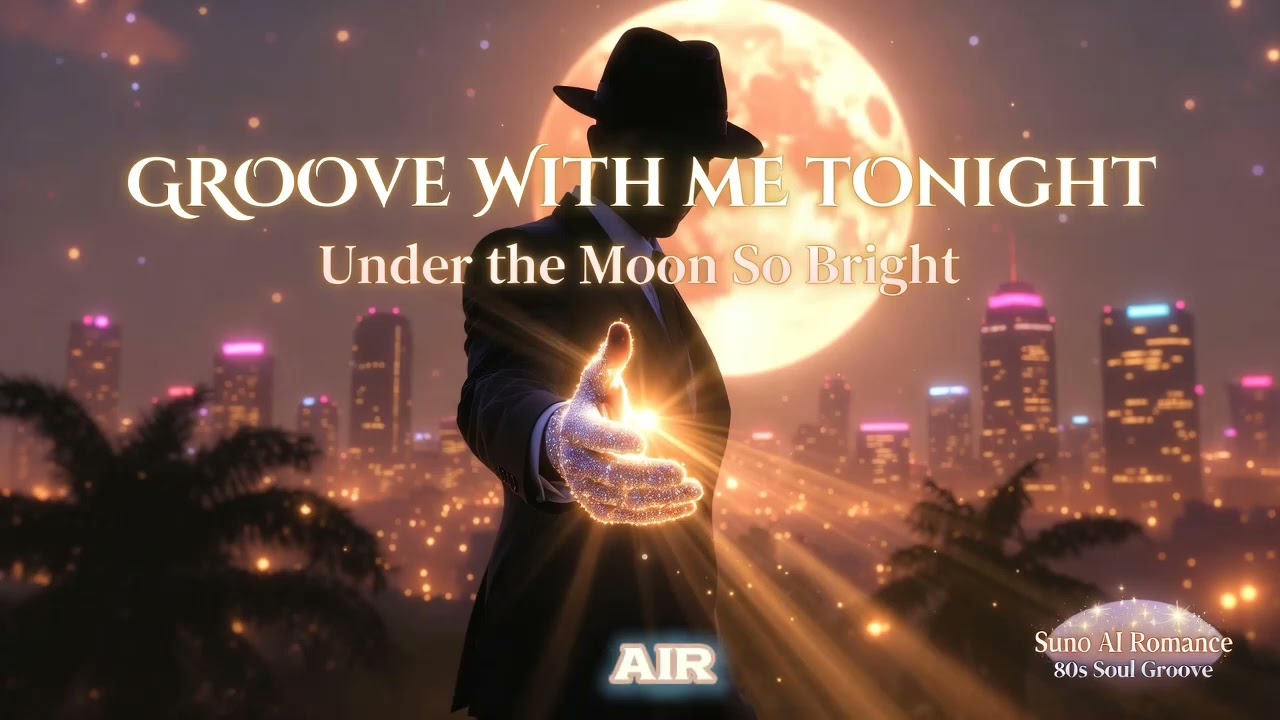 Groove With Me Tonight 🌕 Under the Moon So Bright | 80s Soul Romance (Suno AI)