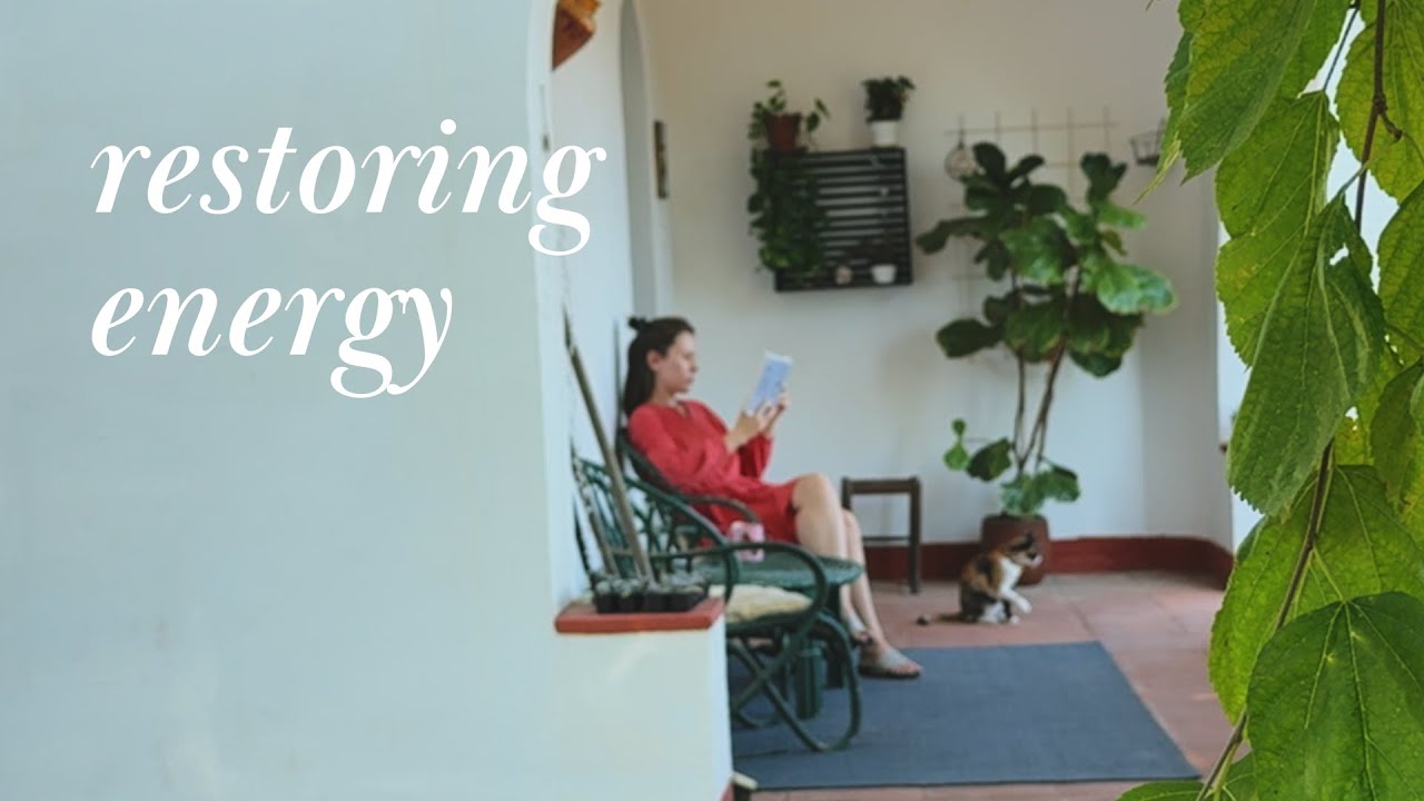 restoring energy vlog 🌿 healthy food, journaling, reading & nature walks