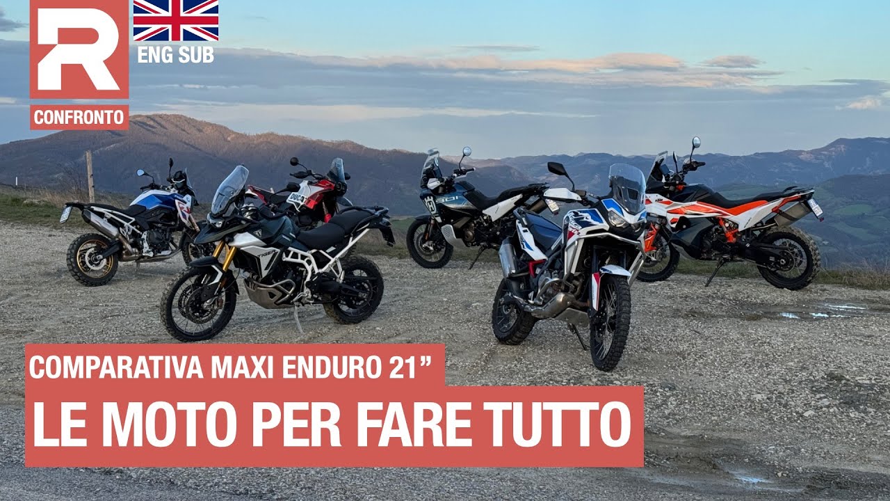Comparativa Maxi Enduro 21 - BMW, Ducati, Honda, Husqvarna, KTM, Triumph. Qual &egrave; la migliore?